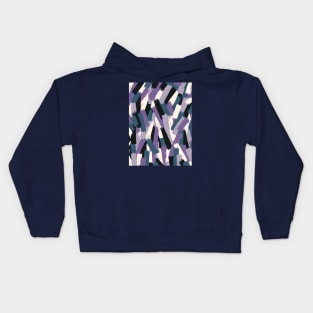 Striped Smudge Pattern Kids Hoodie